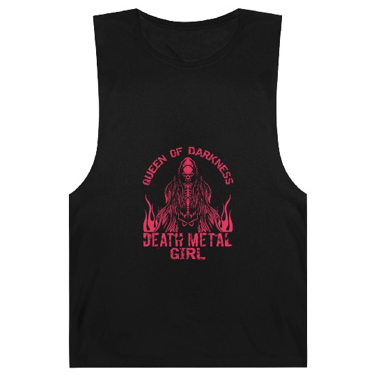 Goth Rock Satan Girl Woman Festivals Death Metal Barnard Tanks