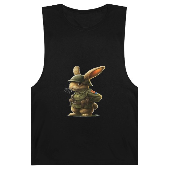 Courageous Bunny Soldier Barnard Tanks