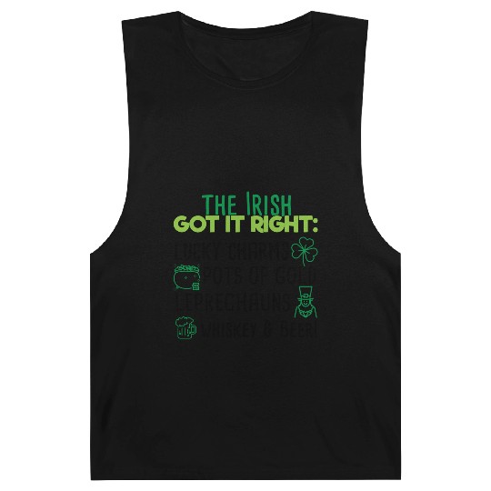 Lucky Irish Charms Aesthetic Barnard Tanks