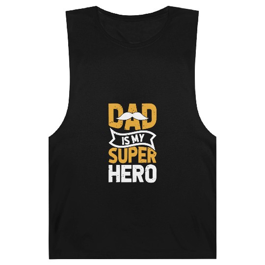 Dad is my Super Hero Barnard Tanks