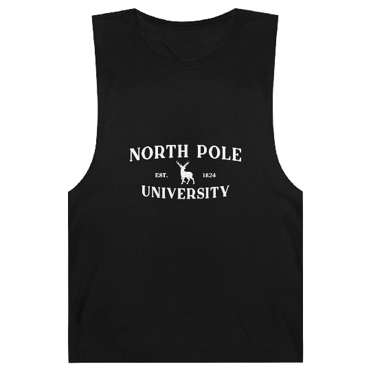 North Pole University - Reindeer - Merry Christmas Barnard Tanks