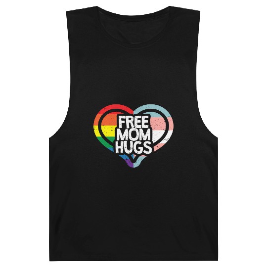 Free Mom Hugs Rainbow Pride Barnard Tanks