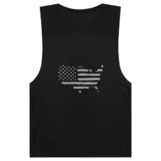 HAND PAINTED US FLAG Barnard Tanks