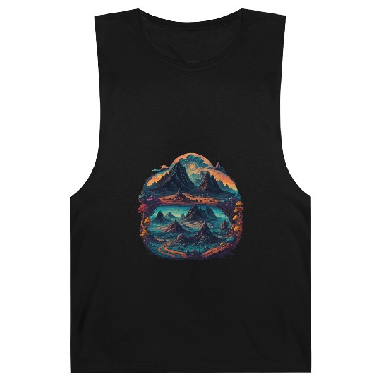 Psychedelic mystical illustration Barnard Tanks
