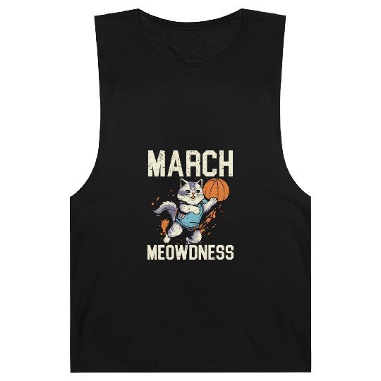 Basketball Cat Basketball Player I Love Basketball Barnard Tanks