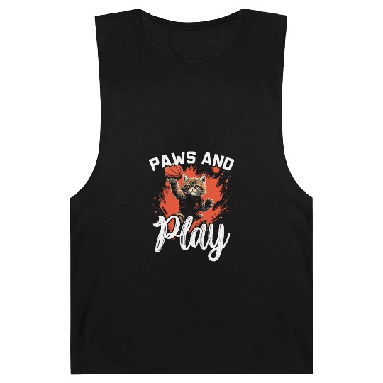 Basketball Cat Basketball Player I Love Basketball Barnard Tanks