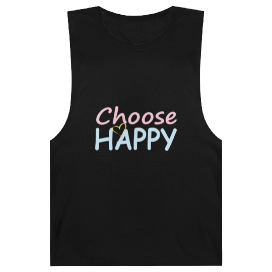 Choose Happy/Cheerful Vibes/Women&Kids Design D83D DE0A D83D DC99 Barnard Tanks