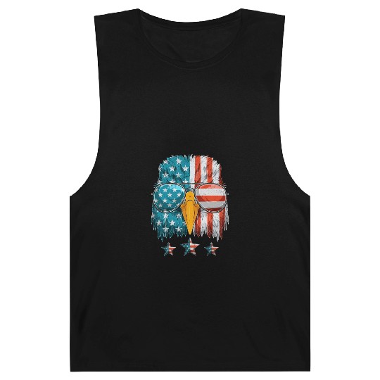Patriots America Ealge Stars and Stripes US Pride Barnard Tanks