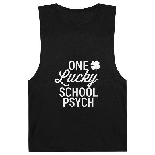 School Psychologist 80s green Barnard Tanks