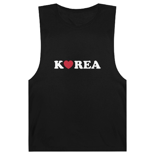 Korea Love Heart 80s Barnard Tanks