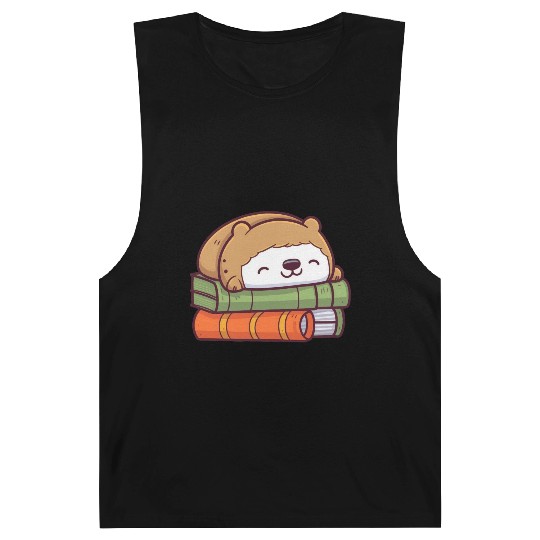 Sloth Sleeping On Books Barnard Tanks