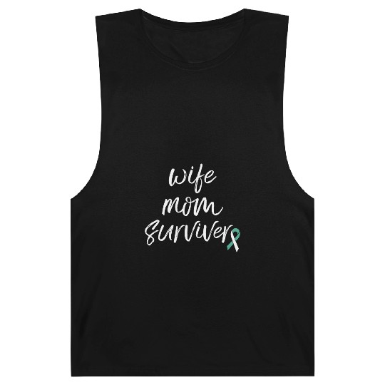 Cervical Cancer Awareness Products Ribbon Survivor Barnard Tanks