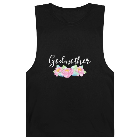 Godmother Floral Aunt Gender Reveal Announcet Barnard Tanks