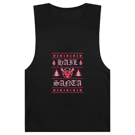 Hail Santa Ugly Pentagram Pastel Goth Barnard Tanks