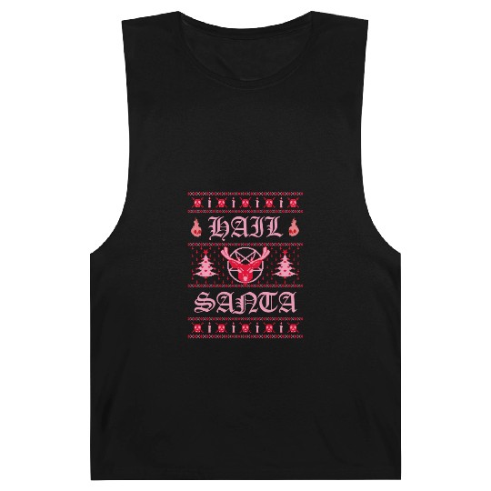 Hail Santa Ugly Pentagram Pastel Goth Barnard Tanks