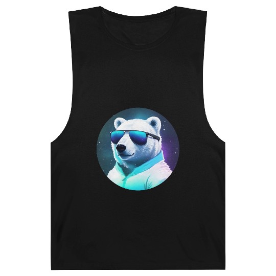 Cool polar bear with sunglasses Barnard Tanks