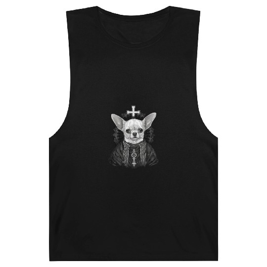 Chihuahua - Pope Dog Church Vatican Catholic Barnard Tanks