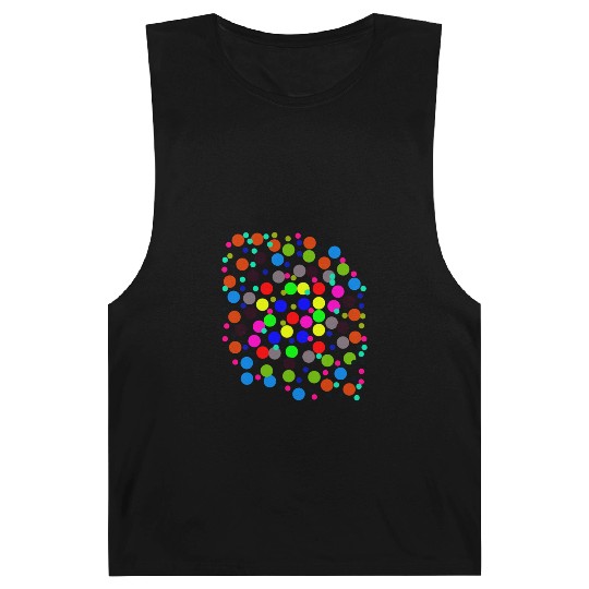 Multi-colored circle pattern Barnard Tanks, Travel