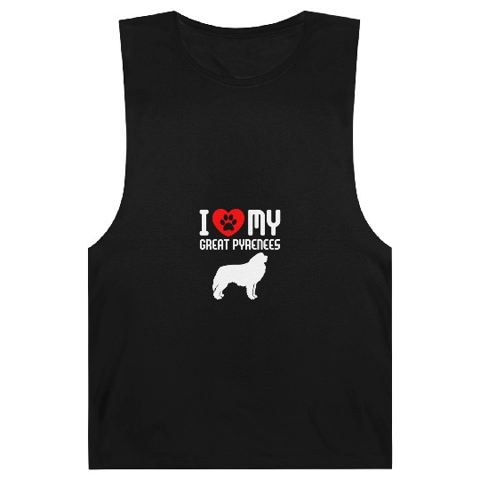 I Love My Great Pyrenees Barnard Tanks