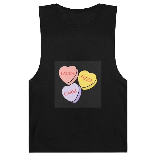 FRONTARTFunny Conversation Hearts Candy Barnard Tanks