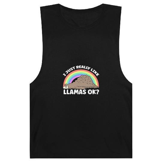 I Just Really Like Llamas Ok Llama Animal Cute Barnard Tanks