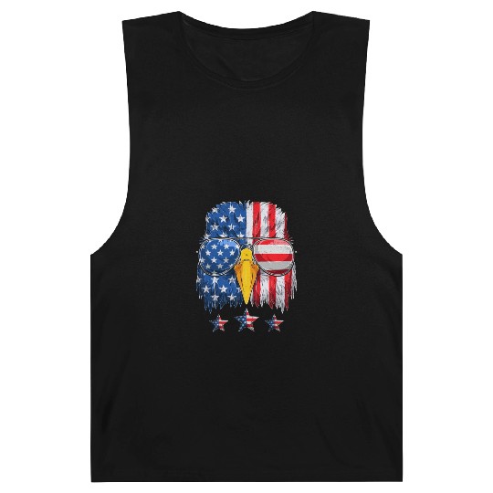 Patriots America Ealge Stars and Stripes US Pride Barnard Tanks