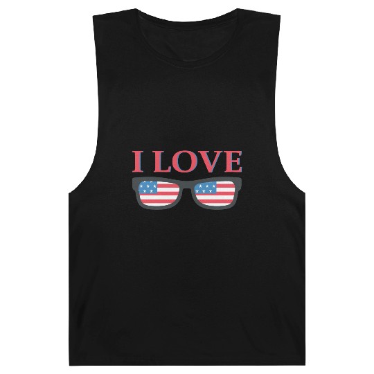 I Love America Barnard Tanks