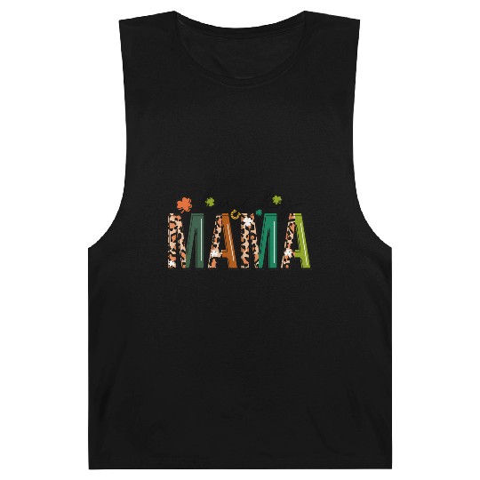 St Patrick'S Day Leopard For Mom Grandma Lucky Mam Barnard Tanks