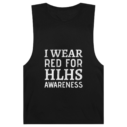 I Wear Red For Hlhs Awareness Heart Disease Barnard Tanks
