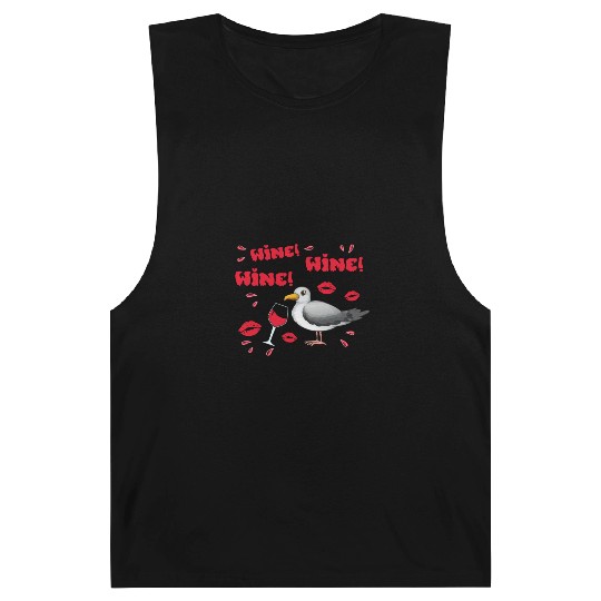Wine Seagull Bird Lover Shorebird Seagulls Barnard Tanks