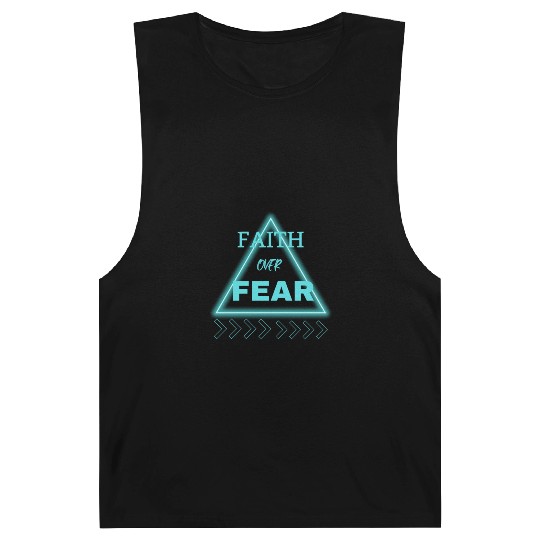 "Faith Over Fear Barnard Tanks - Empower Your Journey!"