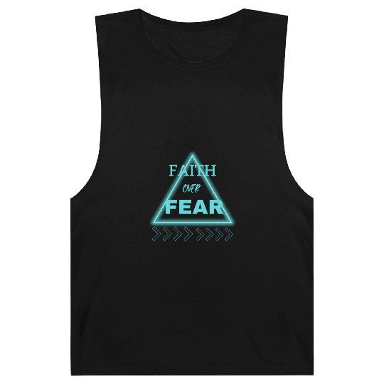 "Faith Over Fear Barnard Tanks - Empower Your Journey!"