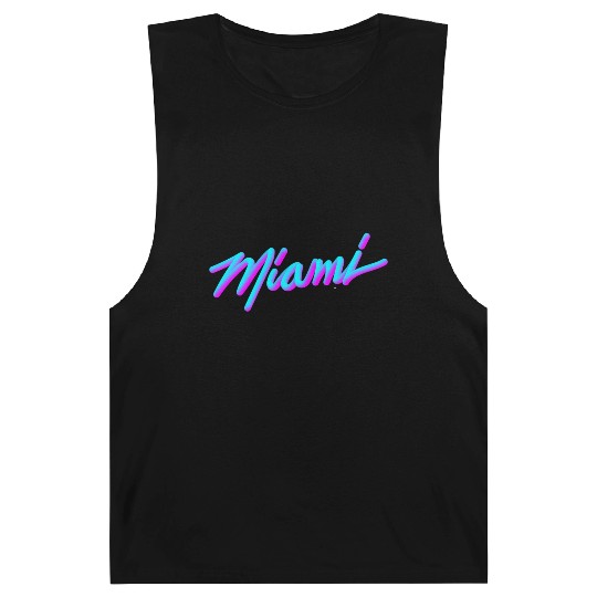 Miami Vaperwave Synthwave 80S Style Barnard Tanks