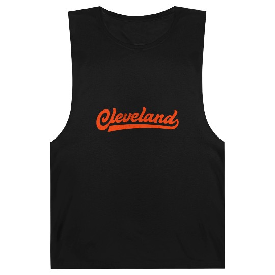I Love Cleveland Ohio Sports Script Barnard Tanks