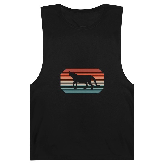 Retro Cheetah Alive Big Cat Lion Fan Barnard Tanks