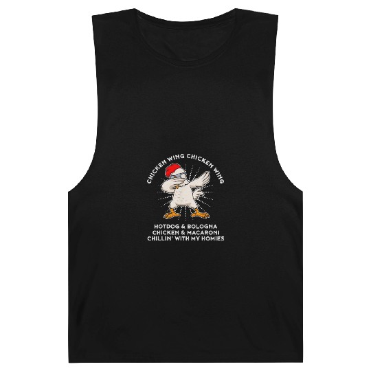 Funny Chicken Wing Chicken Wing Hot Dog Barnard Tanks