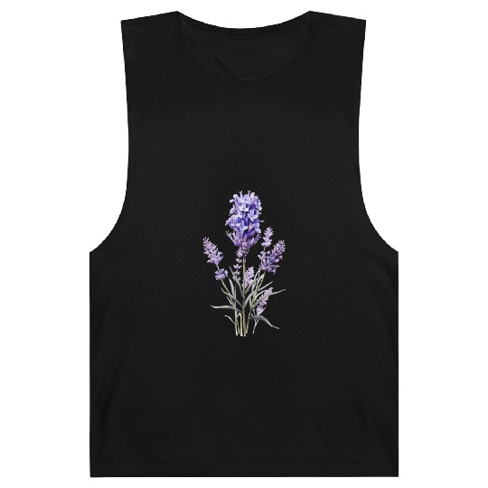 Lavender Flower Barnard Tanks
