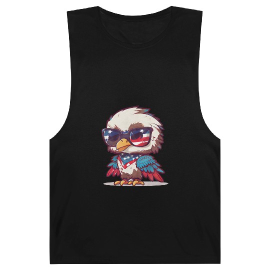 Patriotic fashionista Bird Barnard Tanks