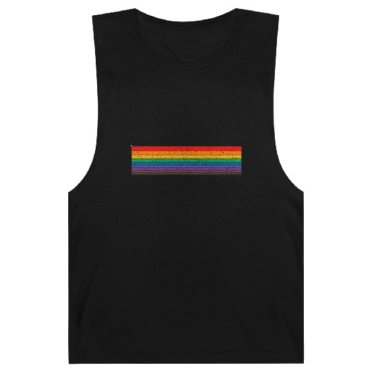 Cute Rainbow Gay Pride Barnard Tanks
