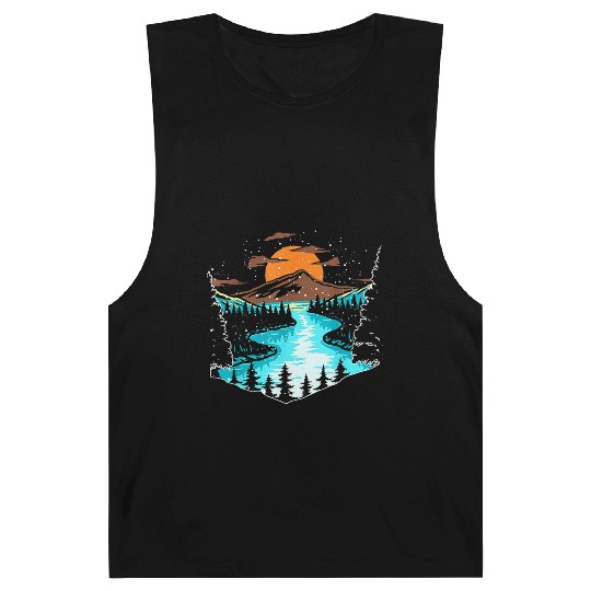 Wildlife Mountain River Outdoor Nature Full Moon Barnard Tanks