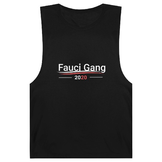 Fauci Gang 70s hipster green Barnard Tanks