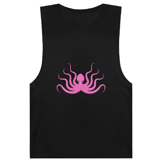 Menace Octopus Neon Pink Barnard Tanks