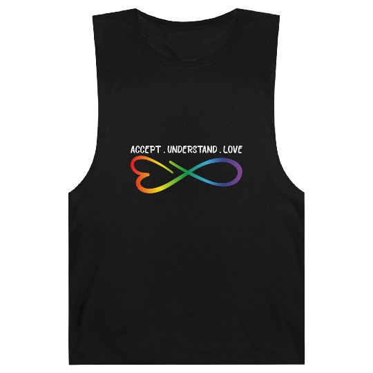 Accept Understand Love Neurodiversity Infinity Aut Barnard Tanks