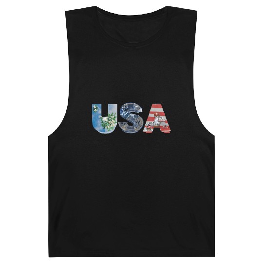 USA STATUE OF LIBERTY Comfort Colors Barnard Tanks, USA