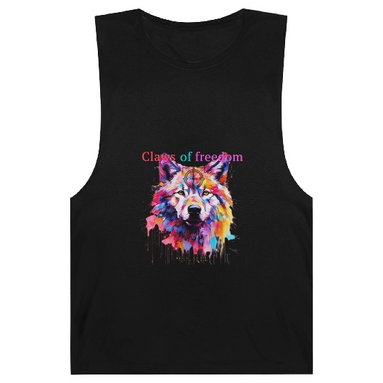 Lone Wolf in Multicolor Barnard Tanks