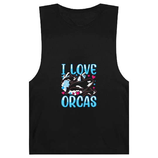 I Love Orcas Whale Protect Orca Sea Barnard Tanks