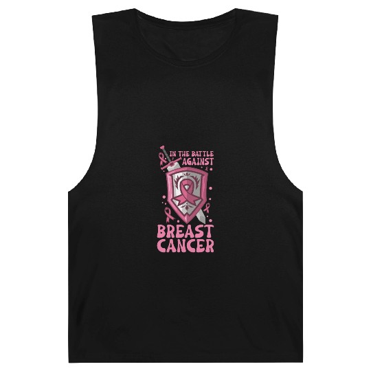 Breast cancer Awareness Support Survivors Pink Barnard Tanks