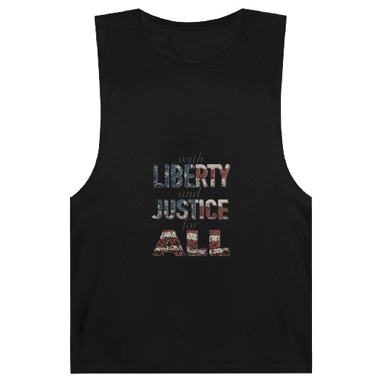 Liberty and Justice design Barnard Tanks