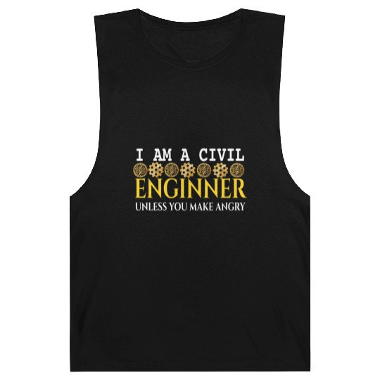I am A Civil Engineer Unless You Make me Angry 70s Barnard Tanks