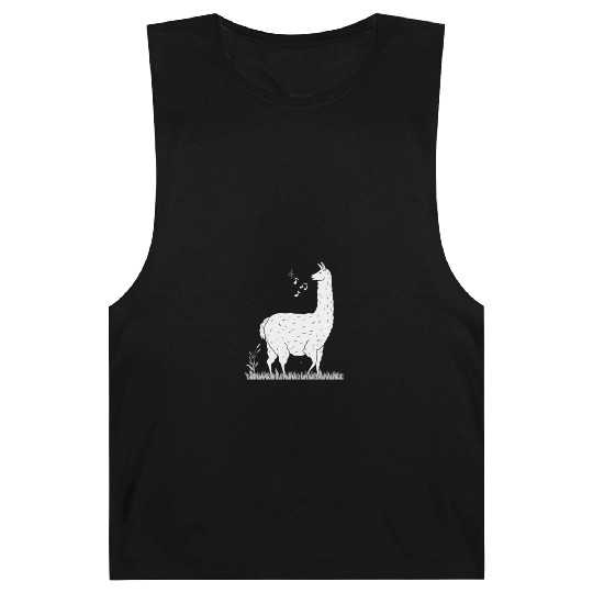 Song of The Llama Design Print Barnard Tanks